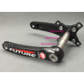 Full carbon fiber crank 3K ultra-light BCD 104/64mm length 170mm 4 catchs for MTB 5 catchs for road bicycles red color